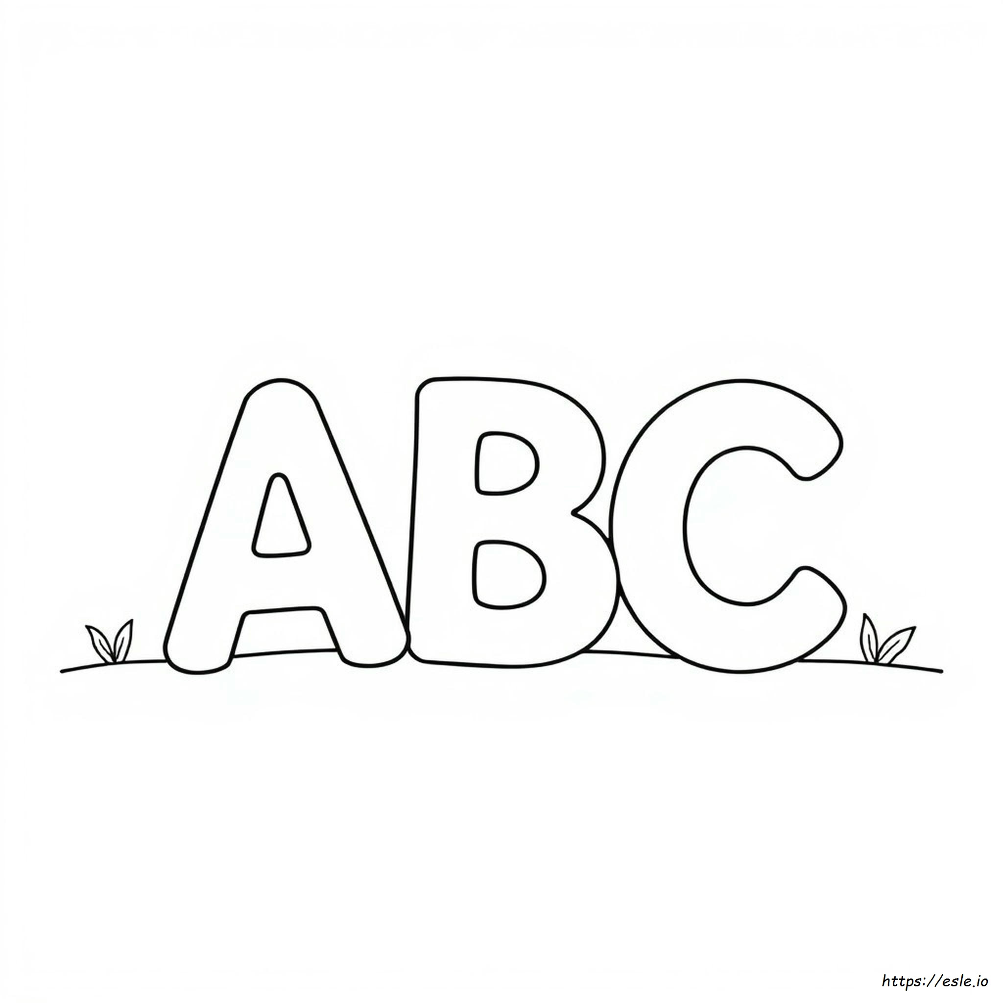 Abc Para Colorear Imprimible