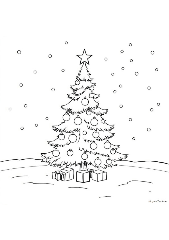 Coloring Pictures Of Christmas Trees