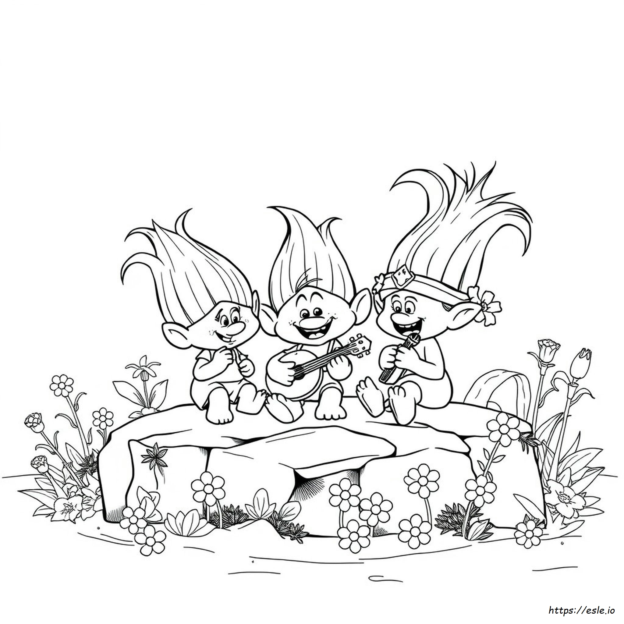 New Trolls Coloring Pages