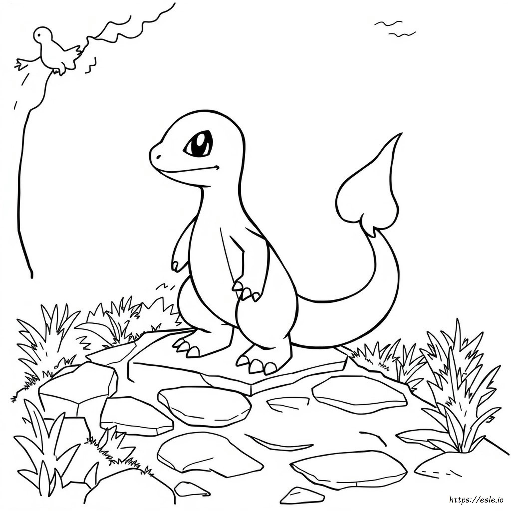 Charzard Coloring Page
