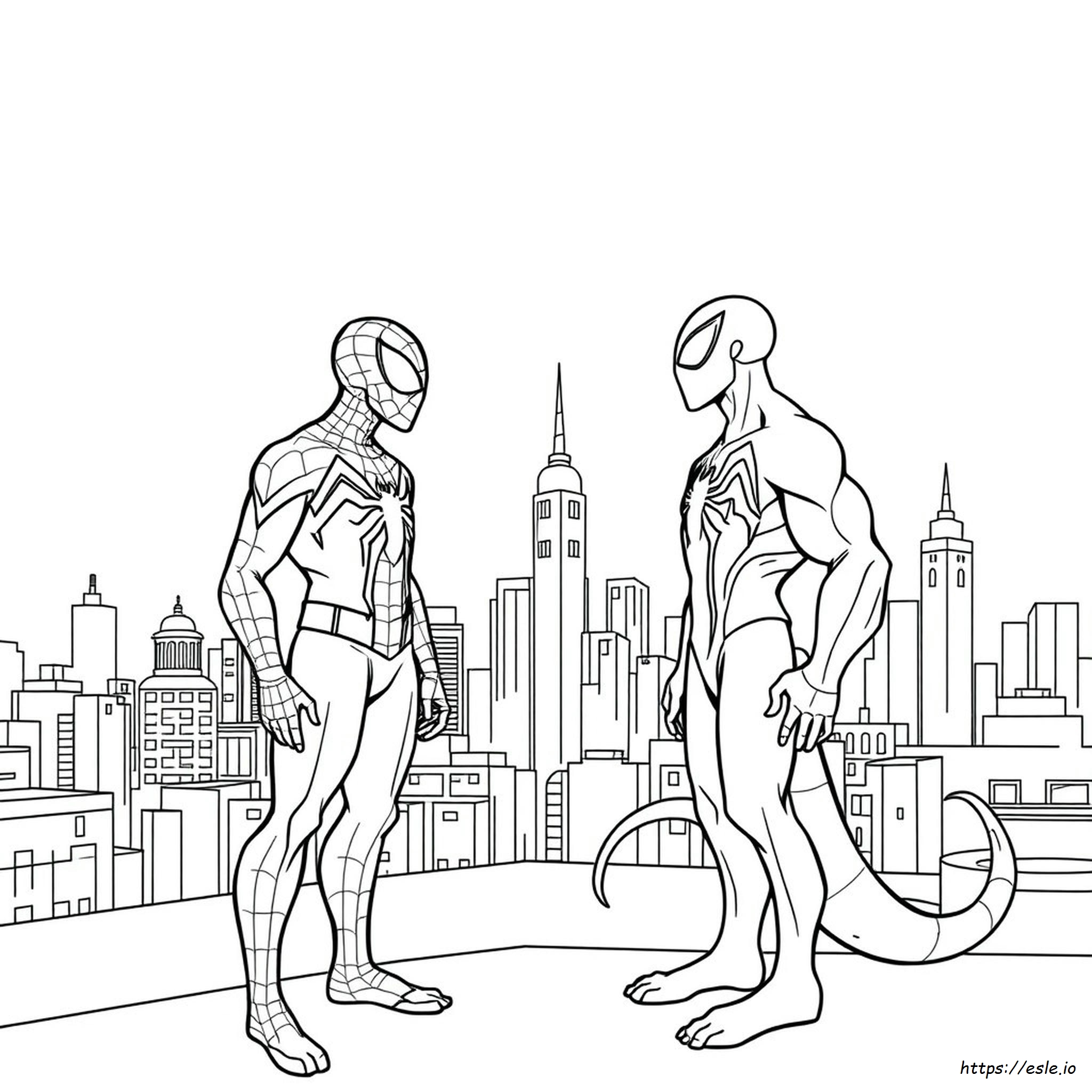 Spiderman Venom Colouring Pages