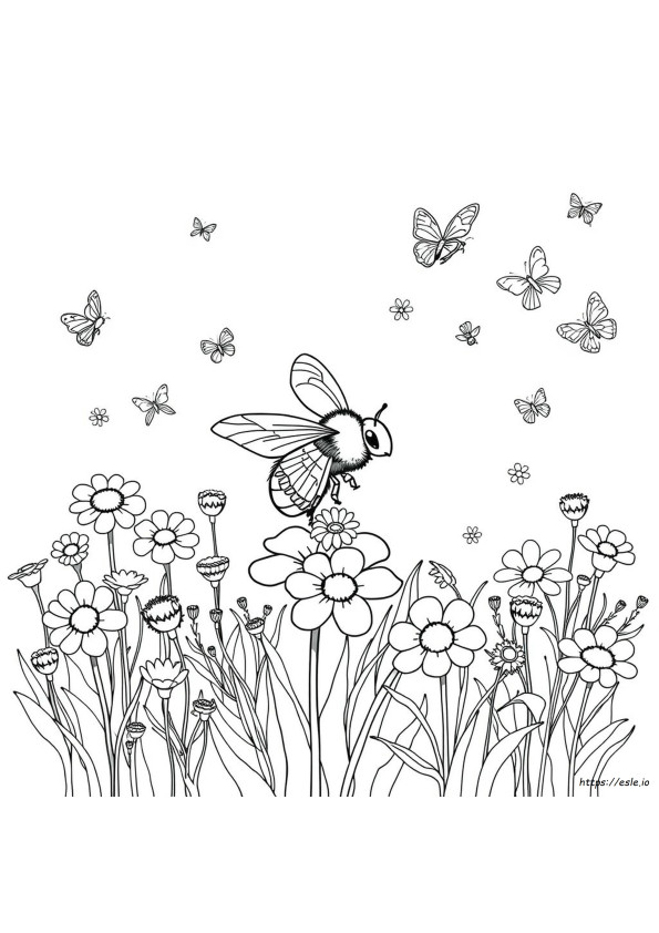 Coloriage Abeilles À Imprimer
