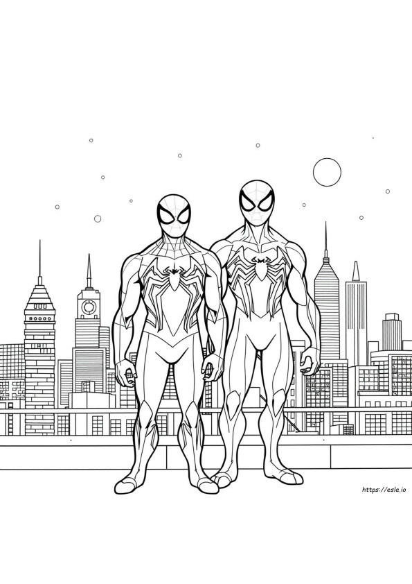 Coloriage Spiderman Venom