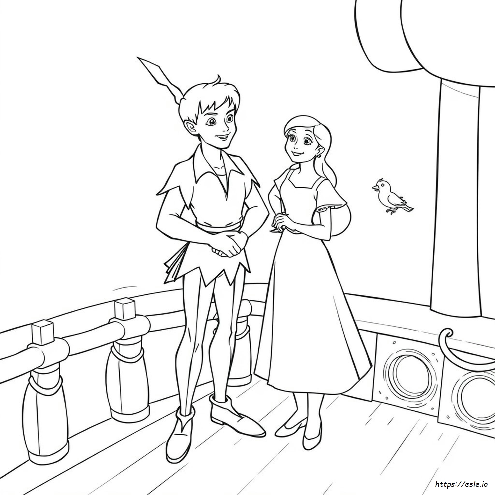 Peter Pan Wendy Coloring Pages