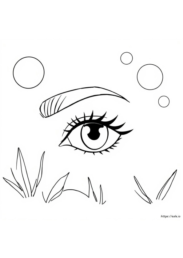 Pretty Eye Coloring Page
