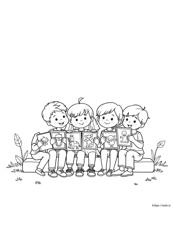 Friends Colouring Pictures