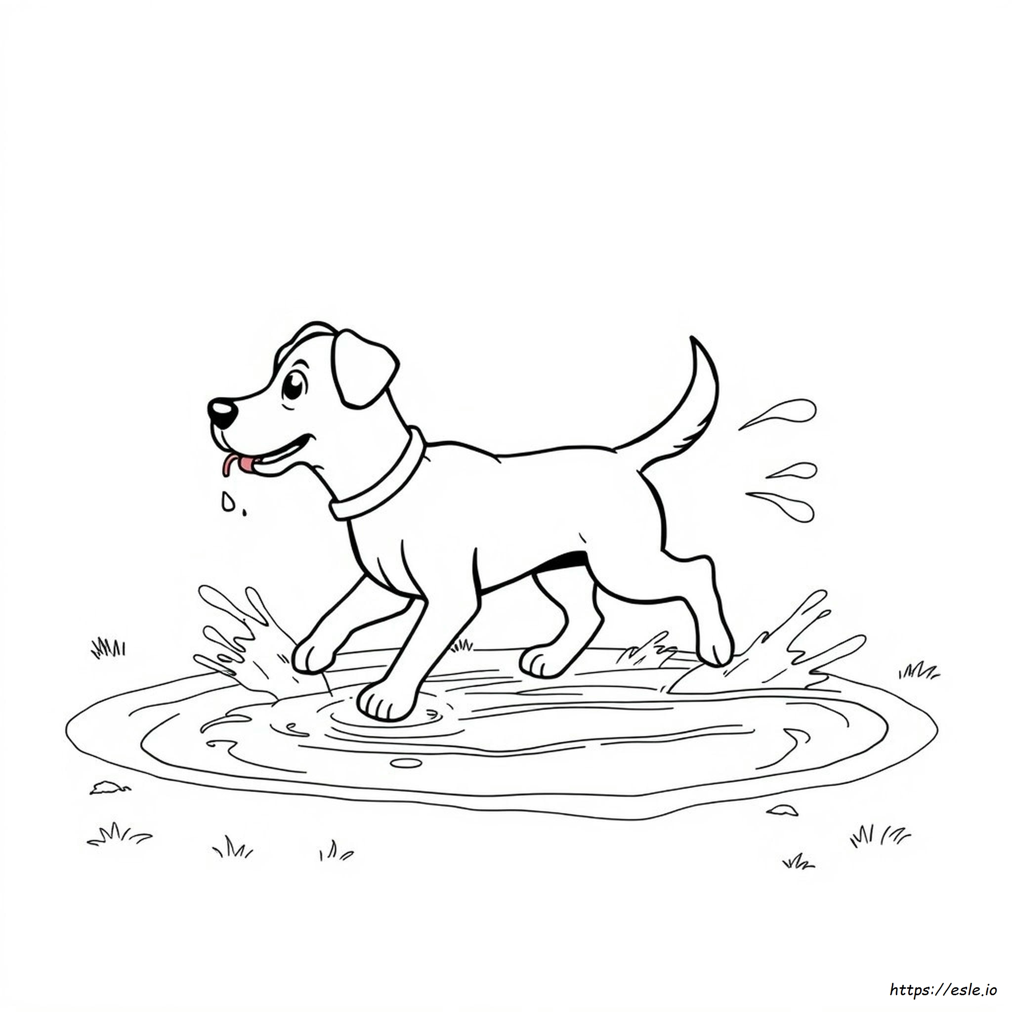 Gambar Mewarnai Dog Gone Trouble