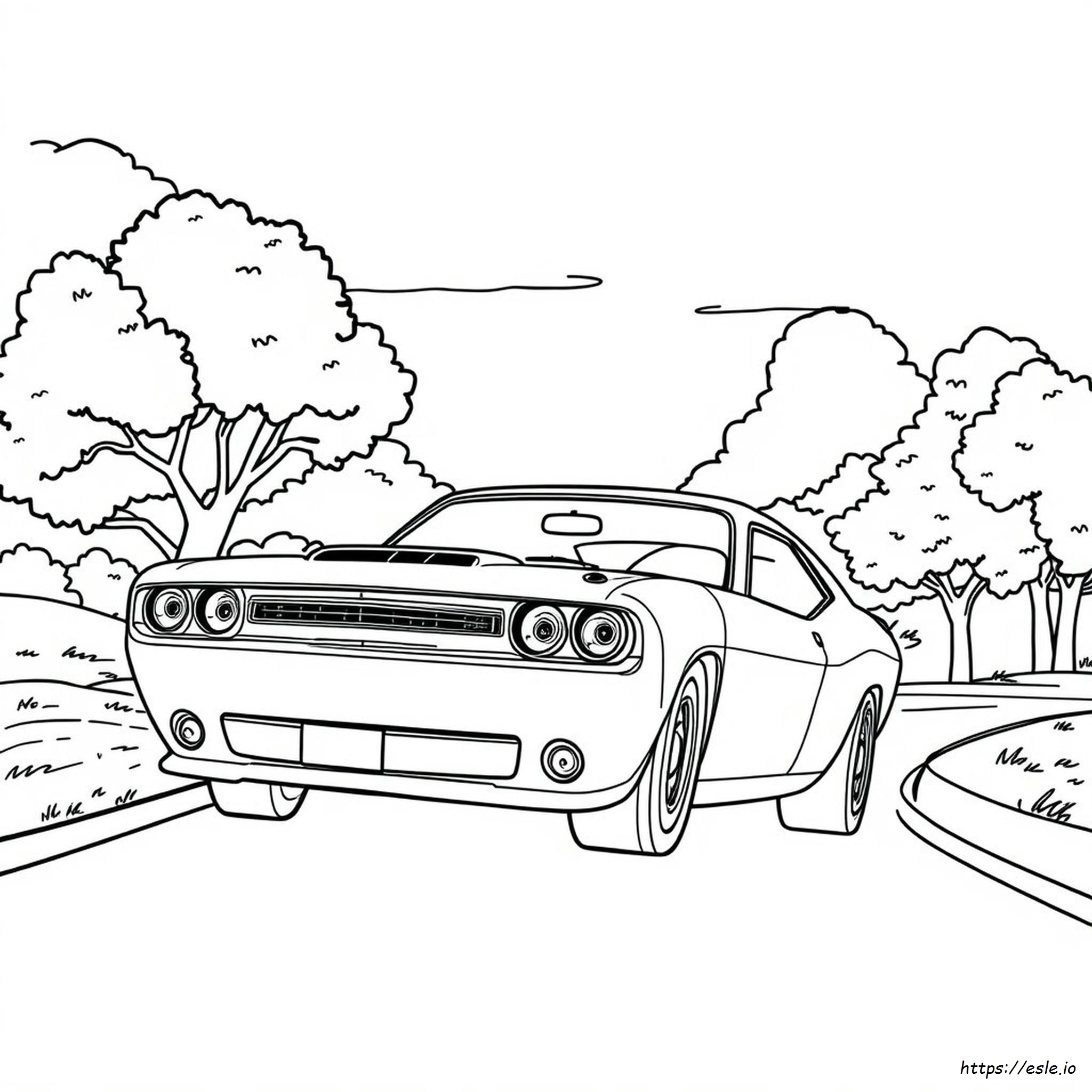 Dibujo Para Colorear De Mopar - Gratis Para Imprimir