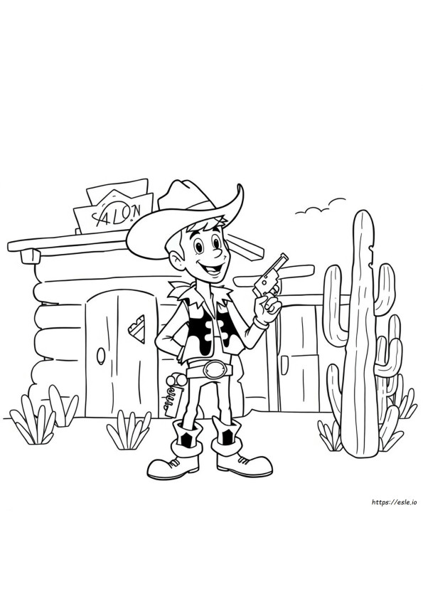 Lucky Luke Színező