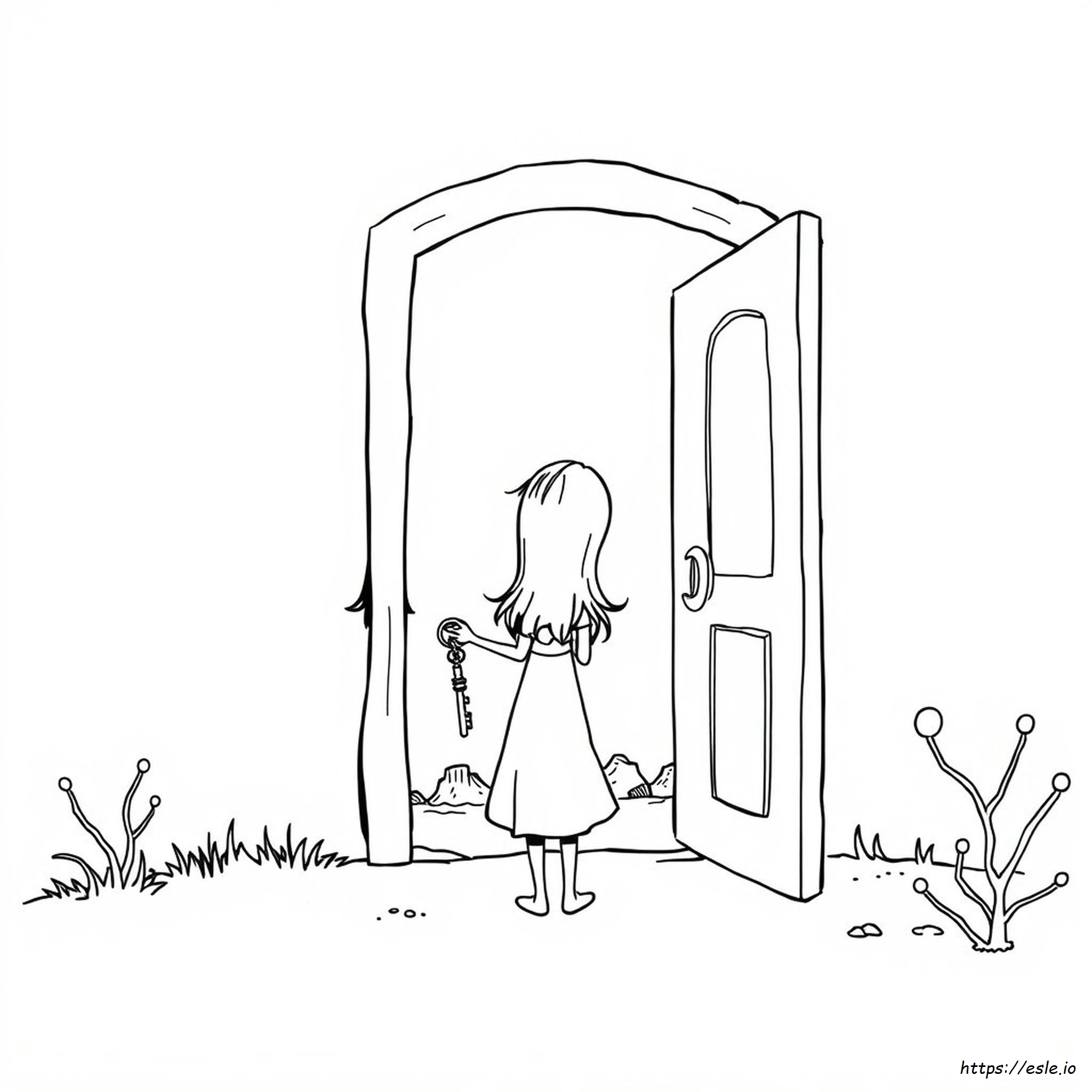 Coraline Colouring Page