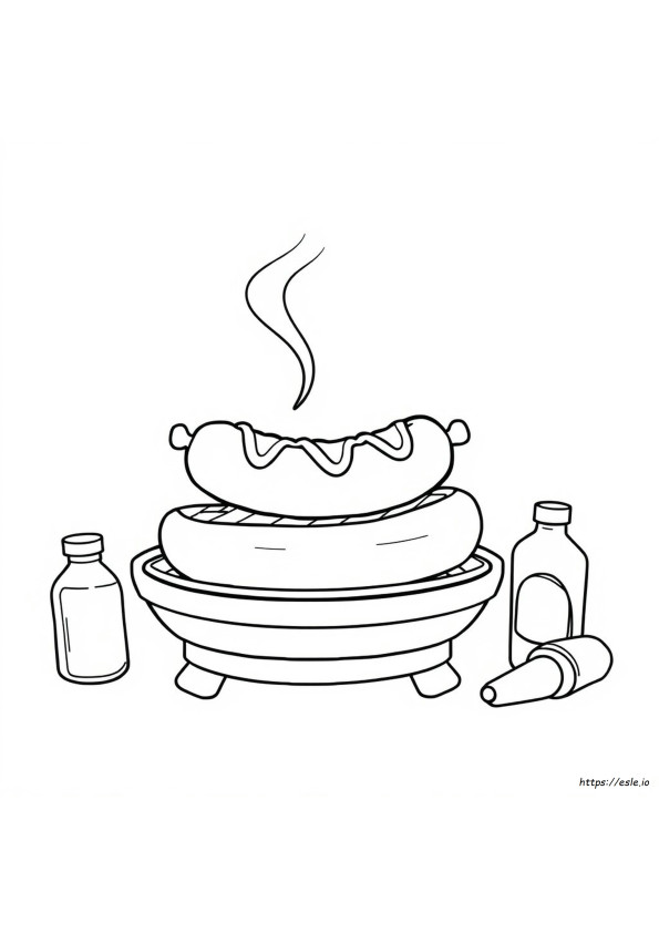Coloring Pages Of Hot Dogs