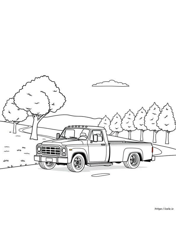 Lowered Truck Coloring Pages