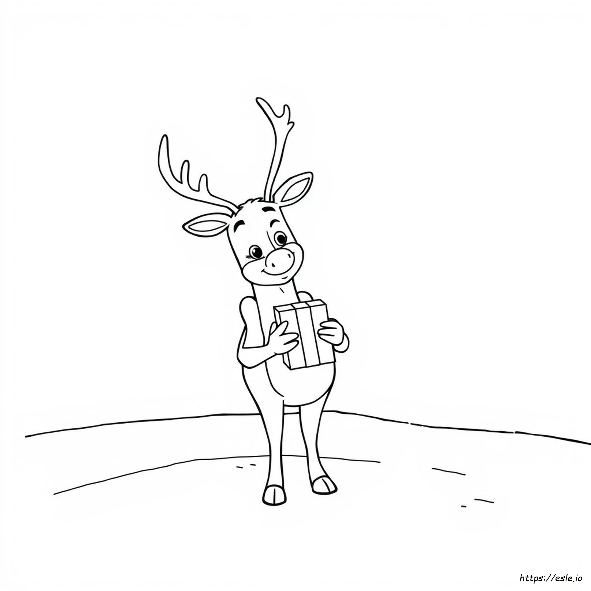 Olive The Other Reindeer Coloring Page