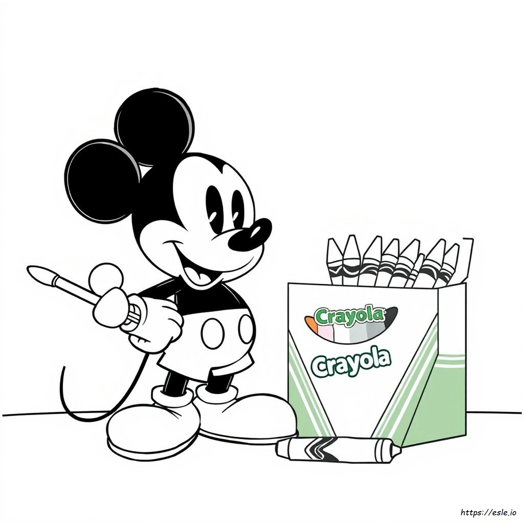 Mickey Mouse Coloring Pages Crayola