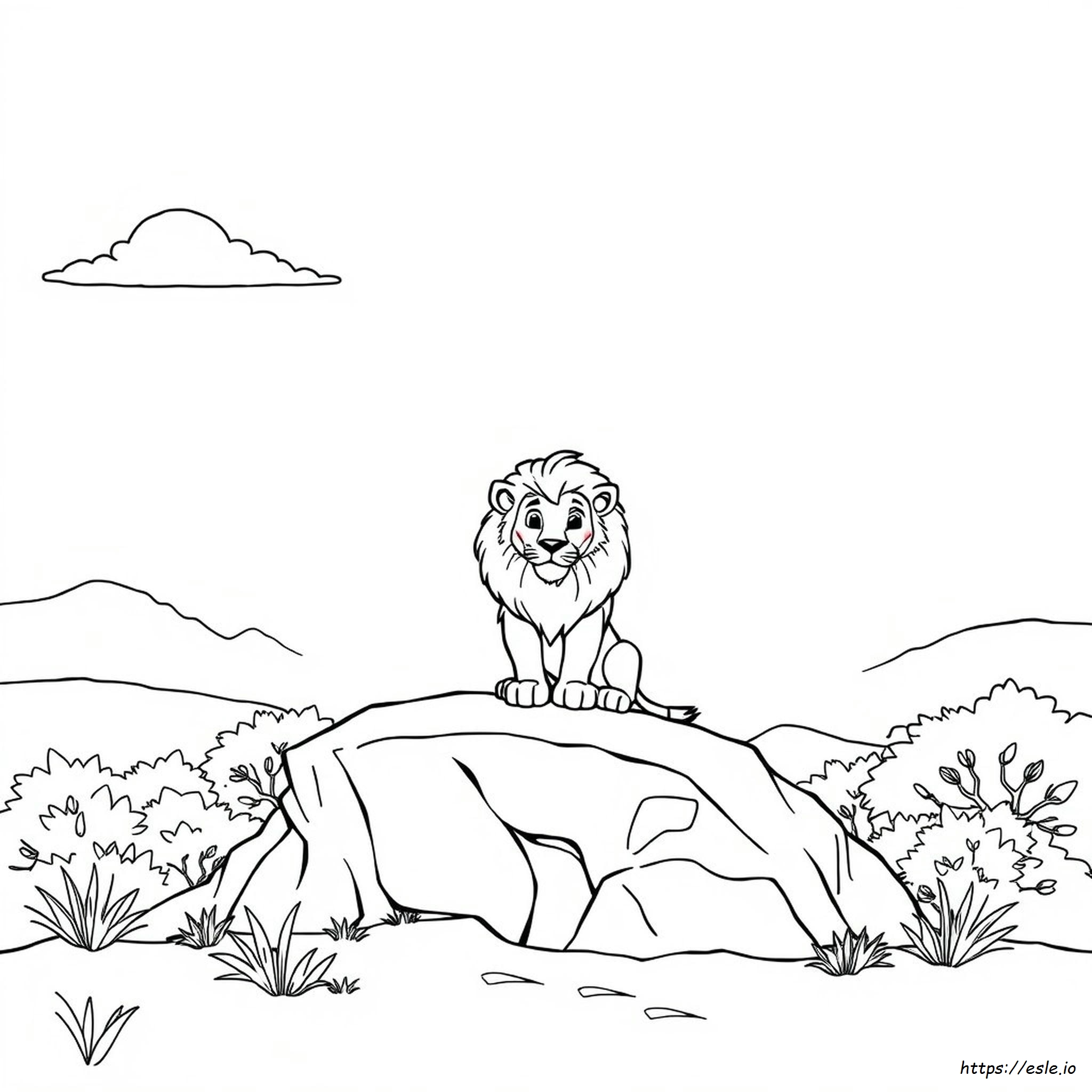 Lion Clipart Coloring