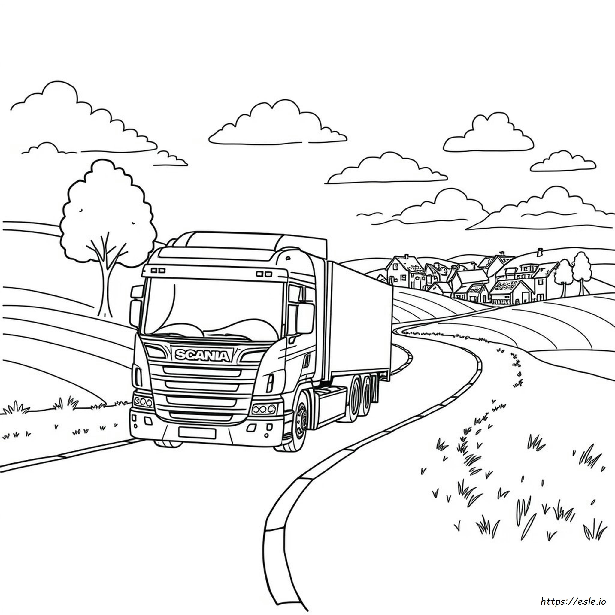 Coloriage Camion Scania Imprimer Coloriage Camion Scania Imprimer