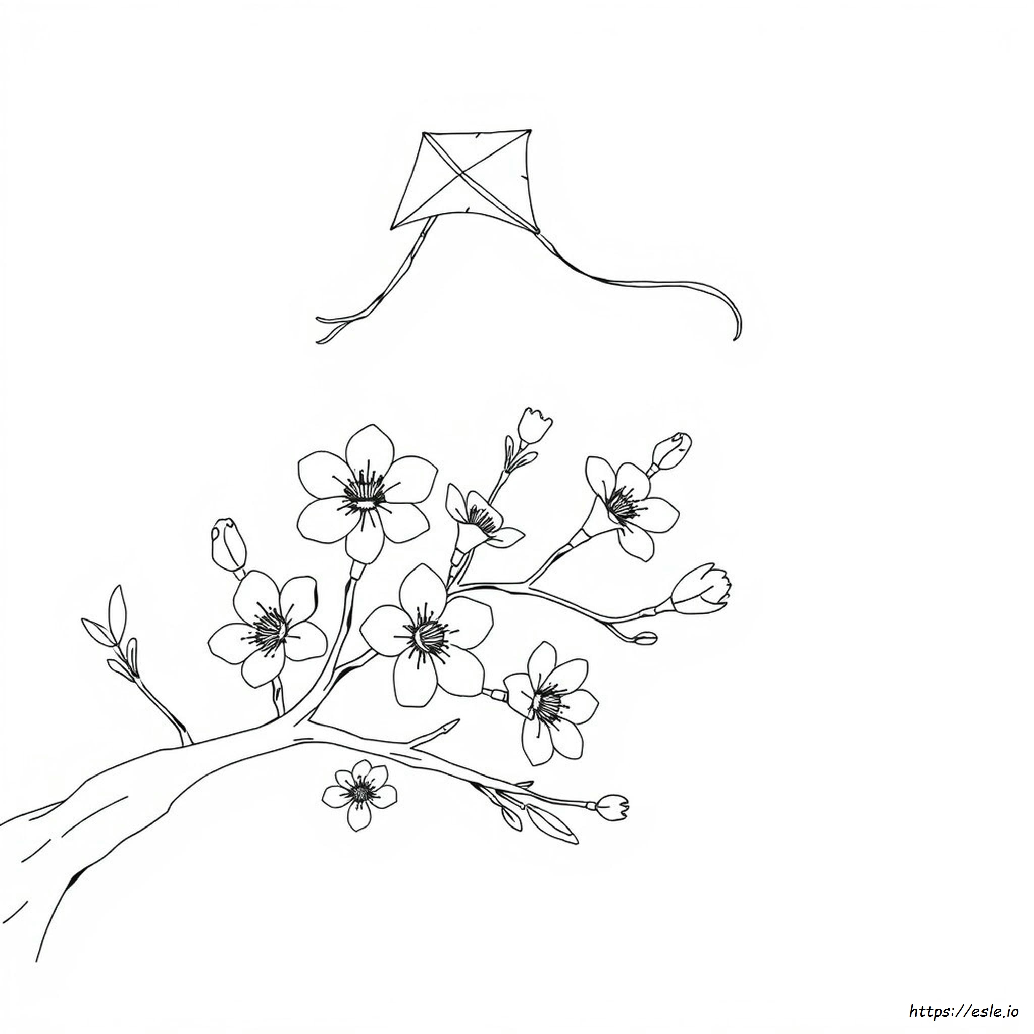  April Ausmalbild Illustration 