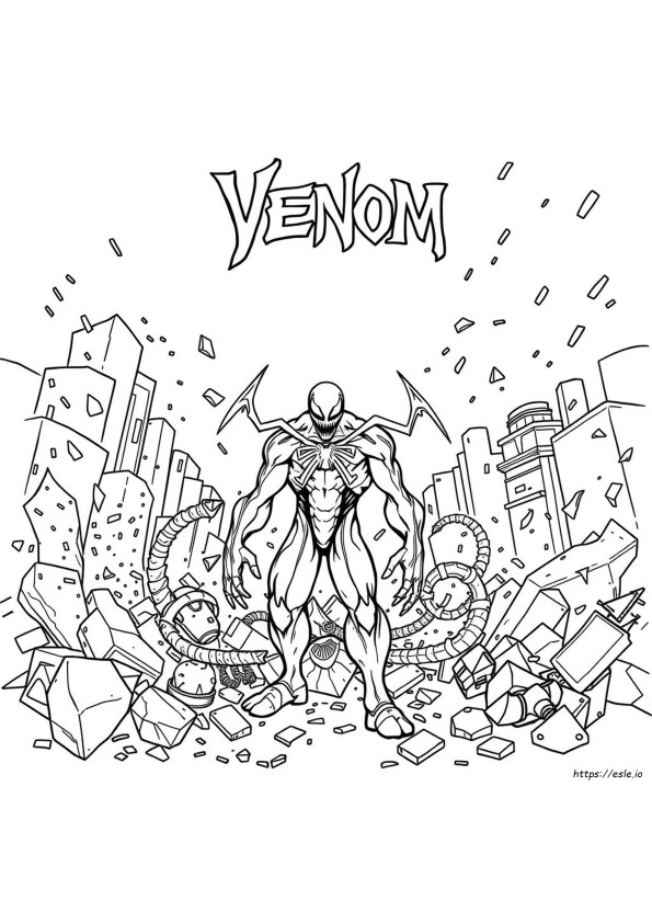 Anti Venom Carnage Ausmalbilder