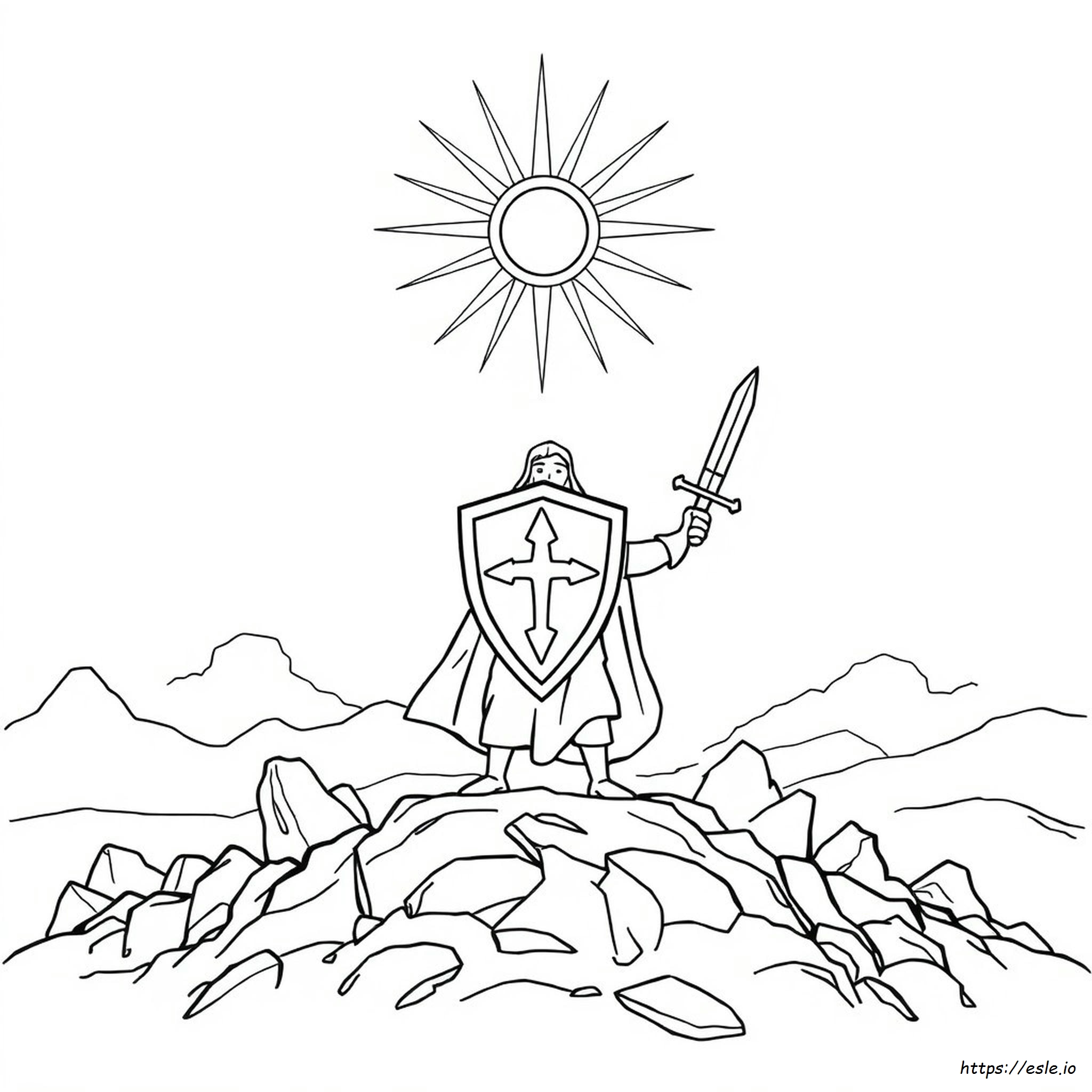 Dios Es Mi Fortaleza Página Para Colorear