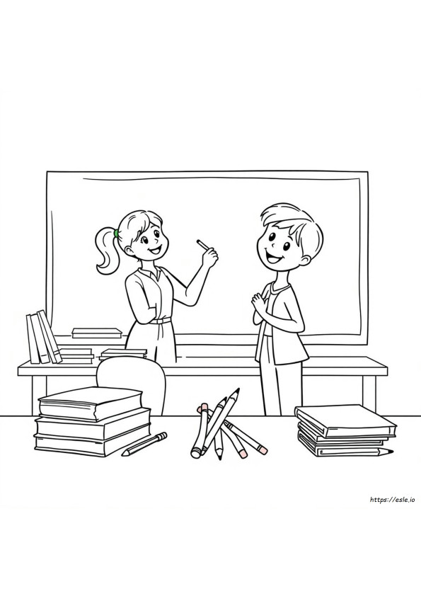 Planșe De Colorat Gratuite Pentru Ziua Apreciere A Profesorilor