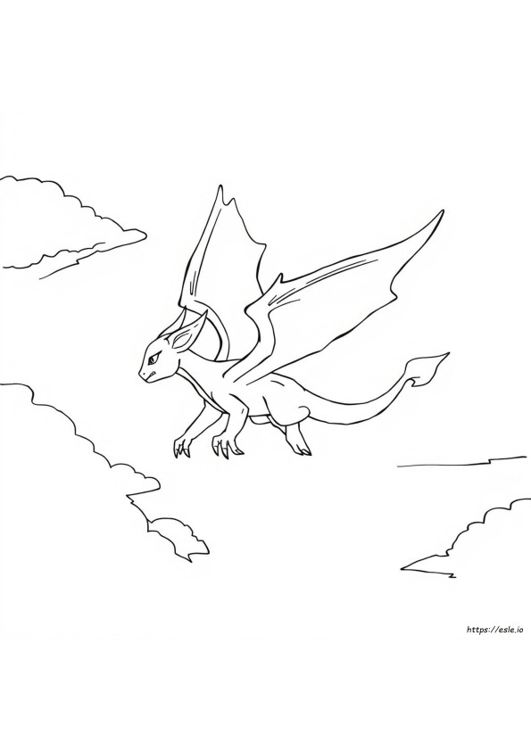 Female Light Fury Coloring Pages