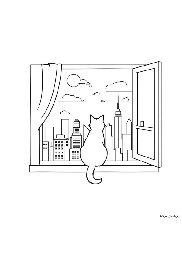 Um Gato Para Colorir