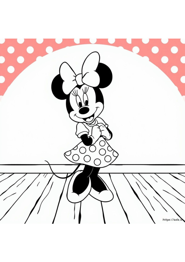 Vestido Da Minnie Mouse Para Colorir