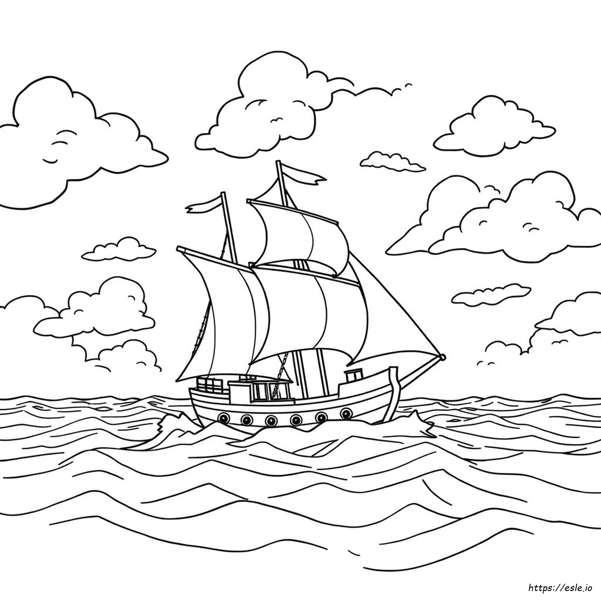 Flying Dutchman Coloring Pages