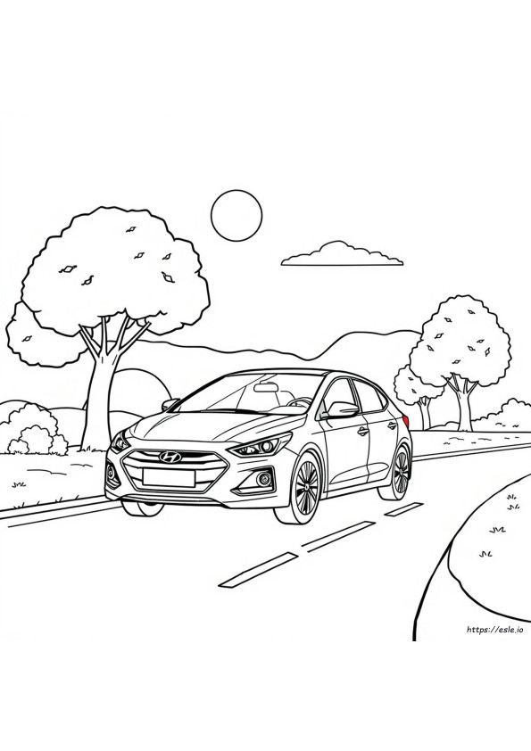 Hyundai Colouring Pages