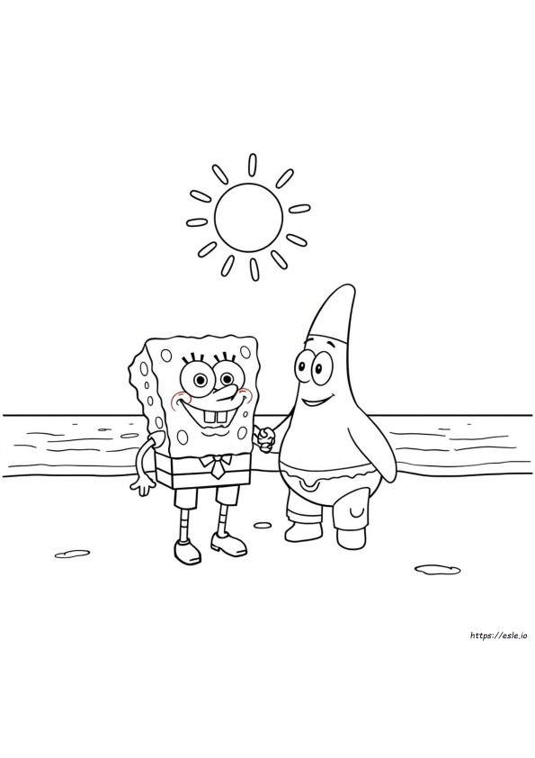 Spongebob Love Coloring Pages