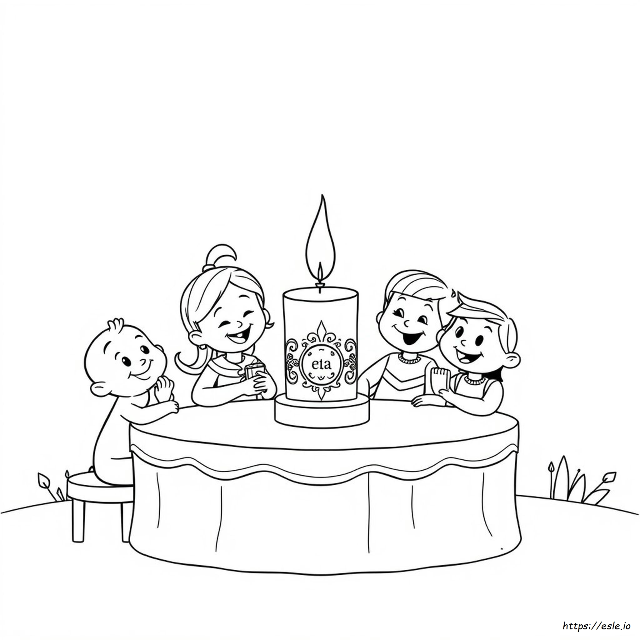 Encanto Candle Coloring Page