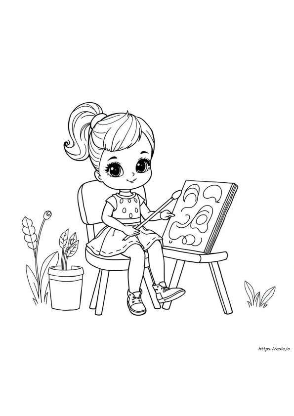 Doll Doodle Art Charibo Art Coloring Pages