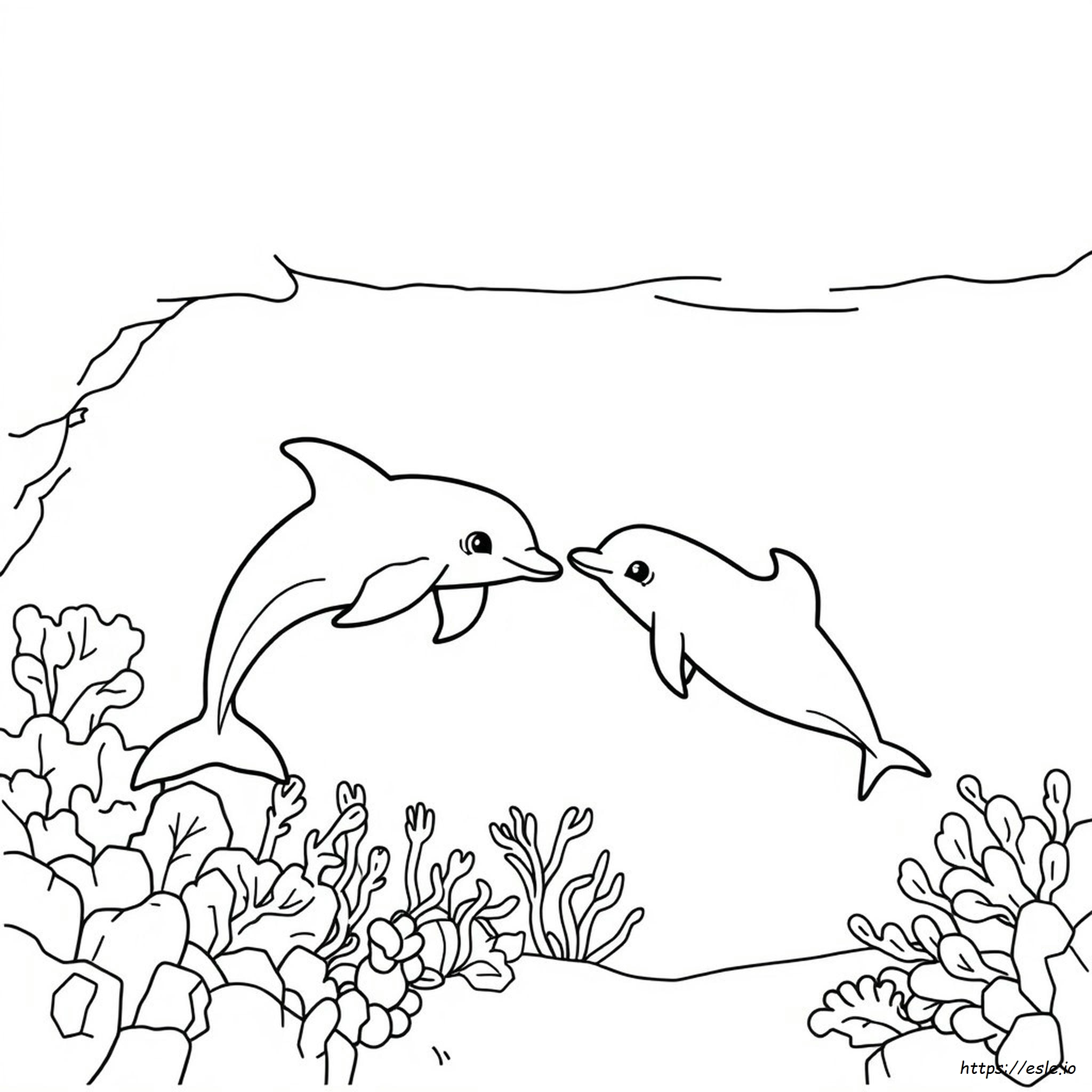Delfino Da Colorare Stampabile