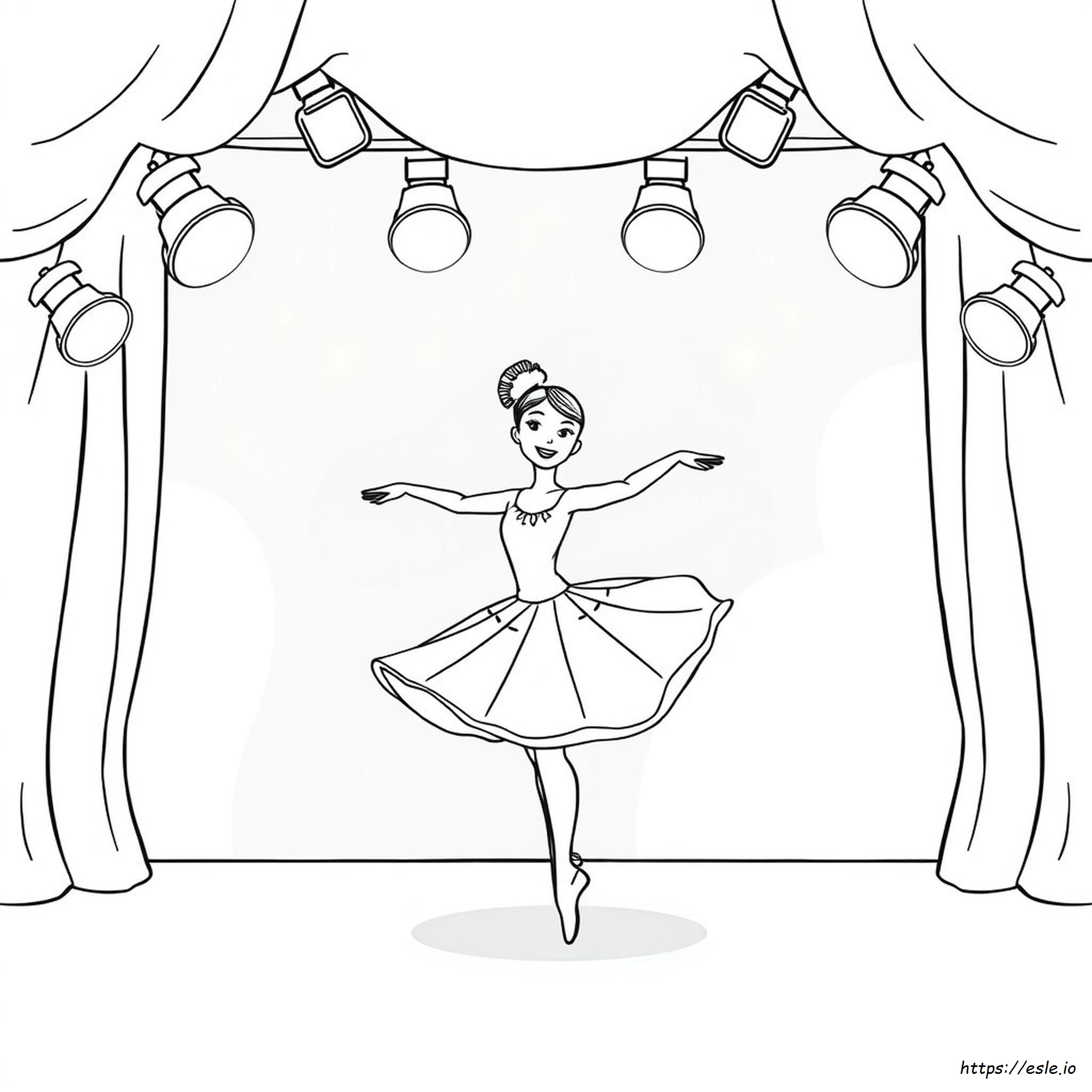 Coloriage Ballerine À Imprimer