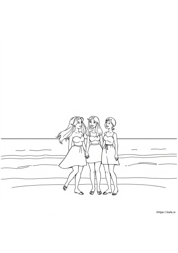 Desene De Colorat Les Sisters