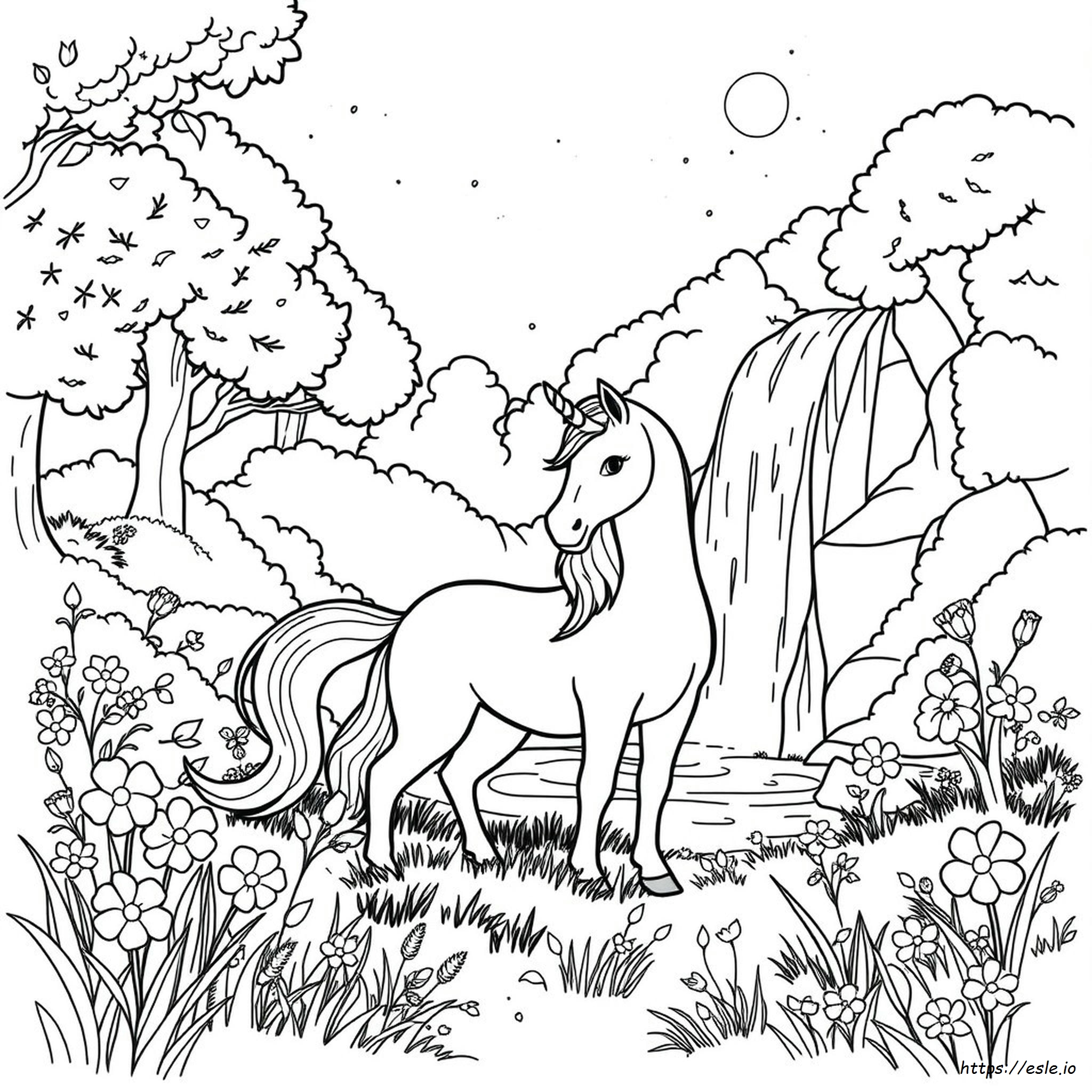 Gambar Mewarnai Unicorn Terakhir