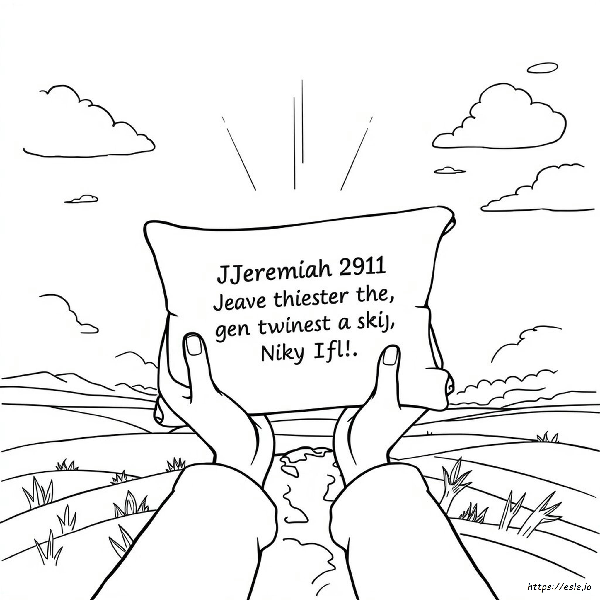 Jeremiah 29:11 Coloring Page