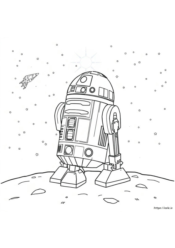 Coloriage R2d2 À Imprimer Gratuit