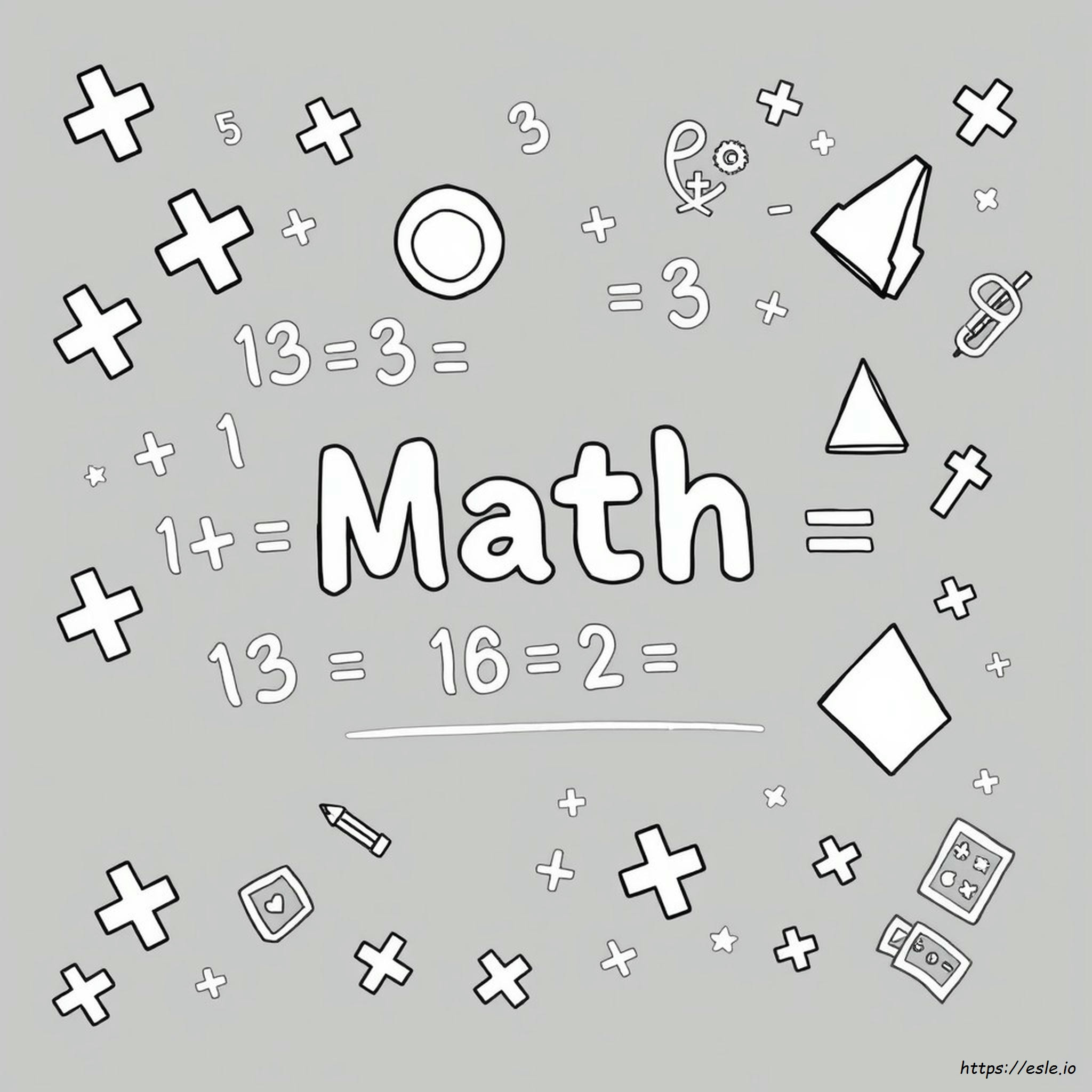 Maths Colouring Activities