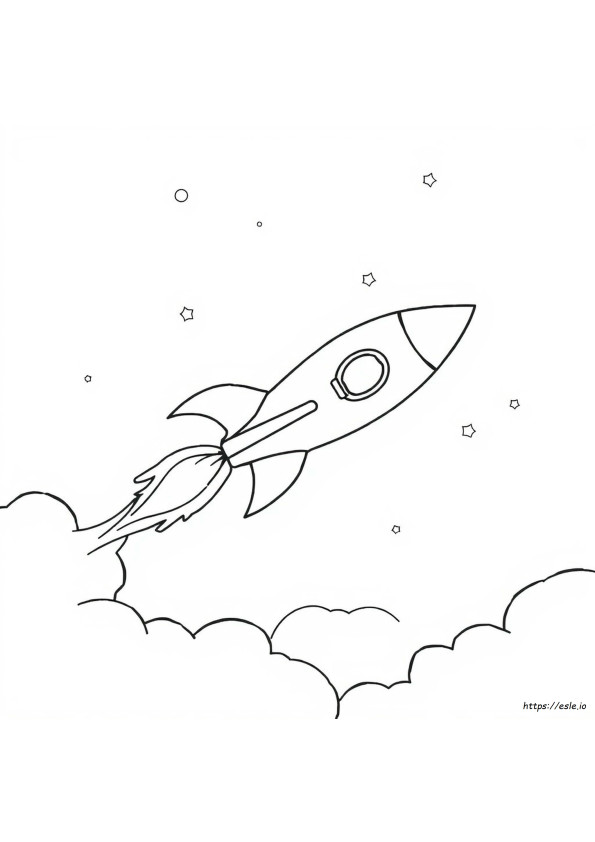 Coloriage Fusée
