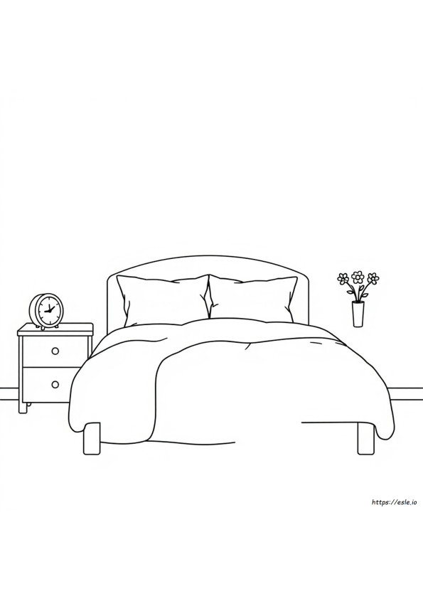 Bett Ausmalbilder
