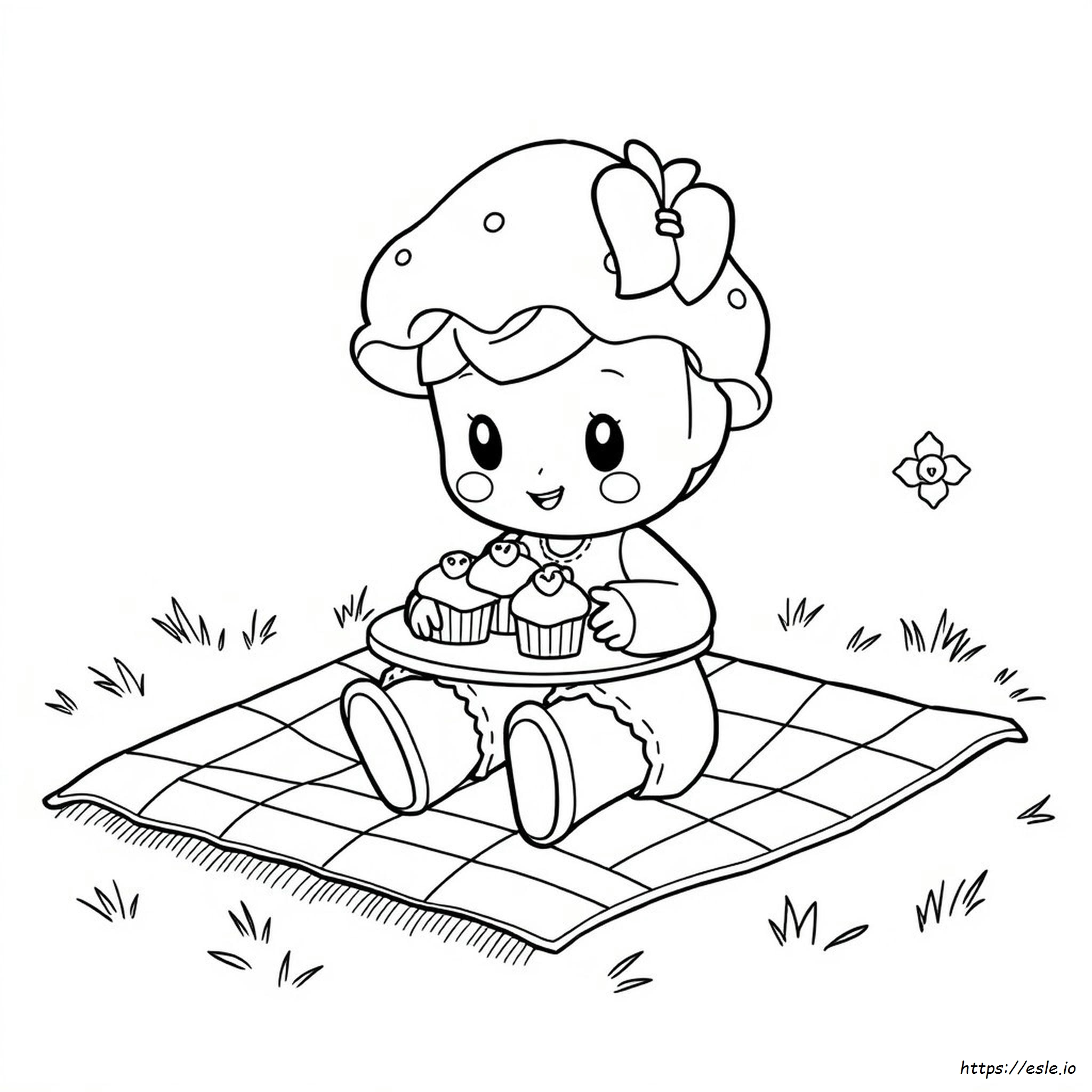 Strawberry Shortcake Halaman Mewarnai Yang Dapat Dicetak Gratis