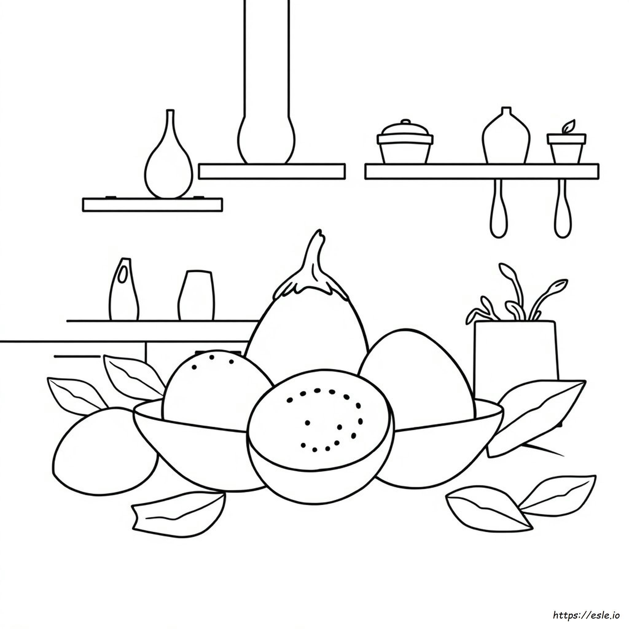 Ausmalbild Aubergine
