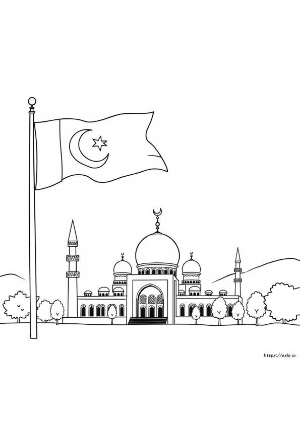 Pakistan Colouring Pages