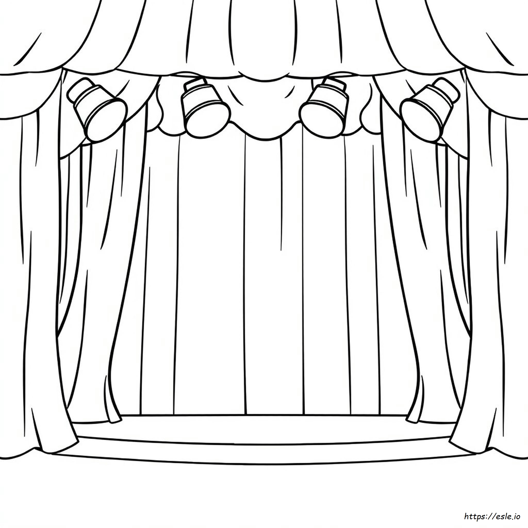 Free Printable Stage Coloring Pages