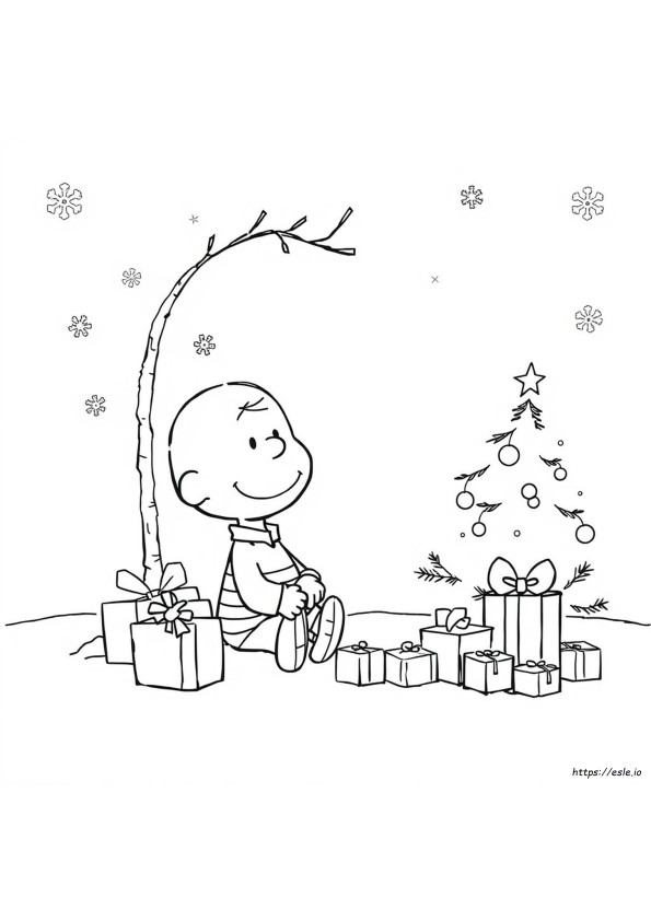 Coloriages Hiver Charlie Brown