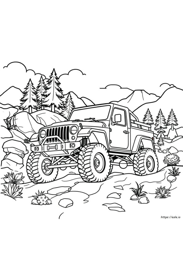 Trophy Truck Coloring Pages