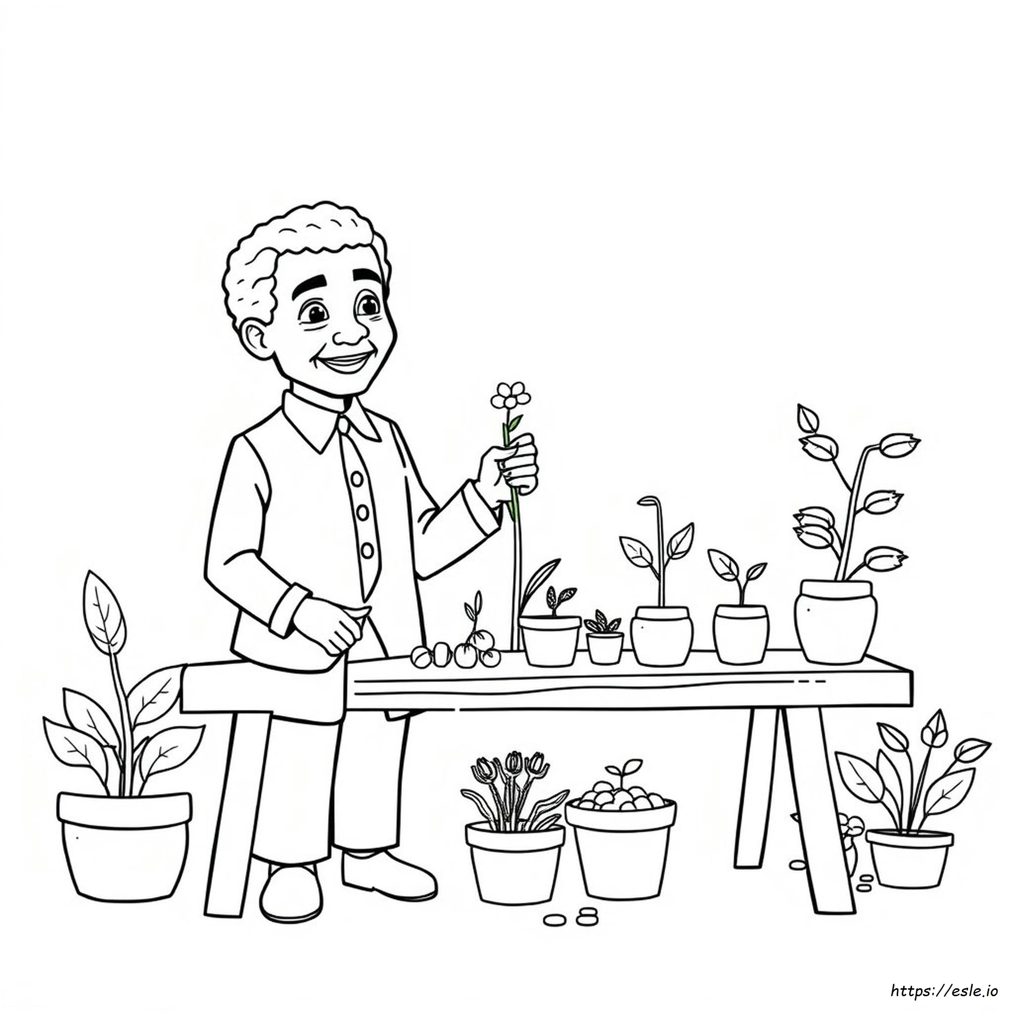 Coloriage George Washington Carver