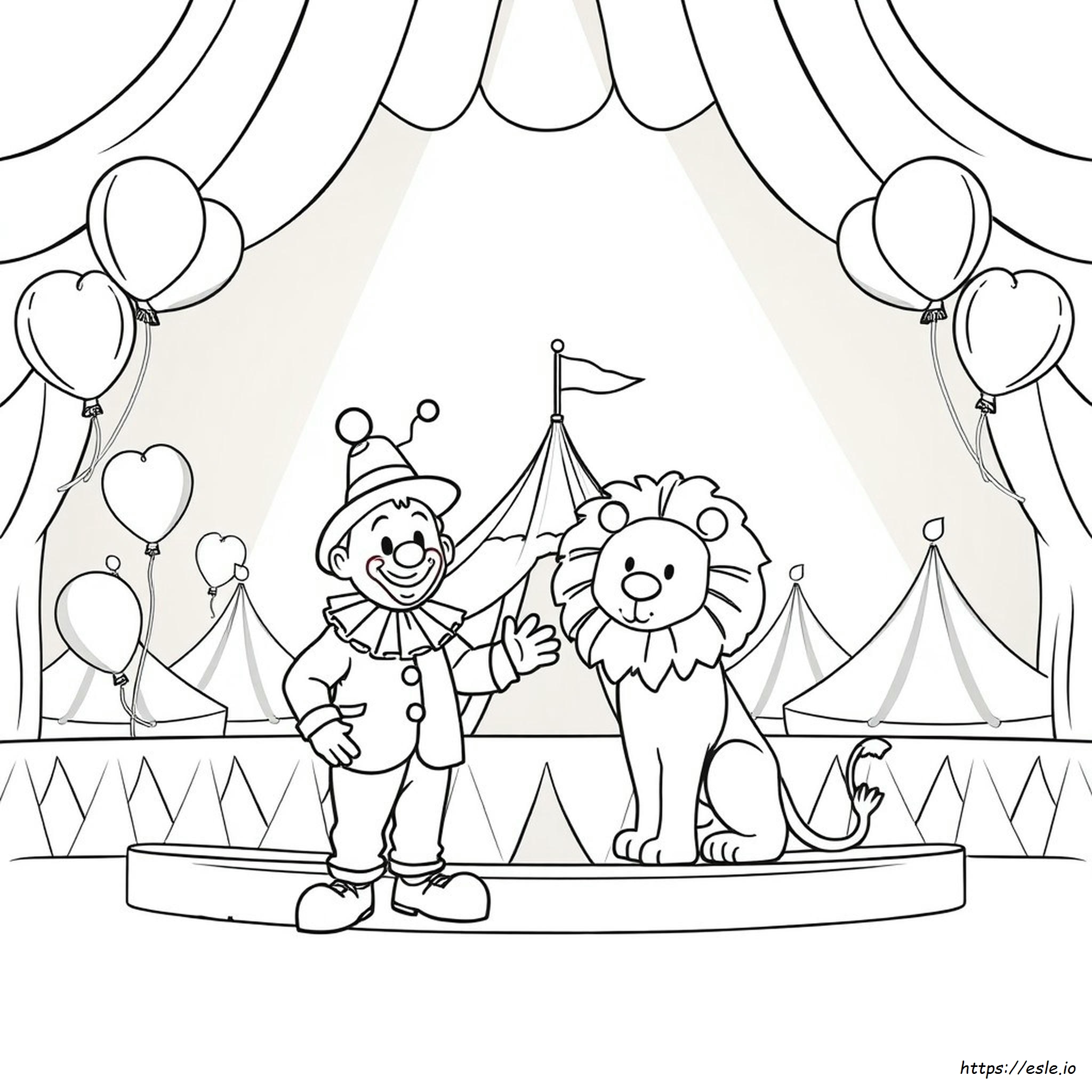 Free Circus Coloring Pages For Preschoolers
