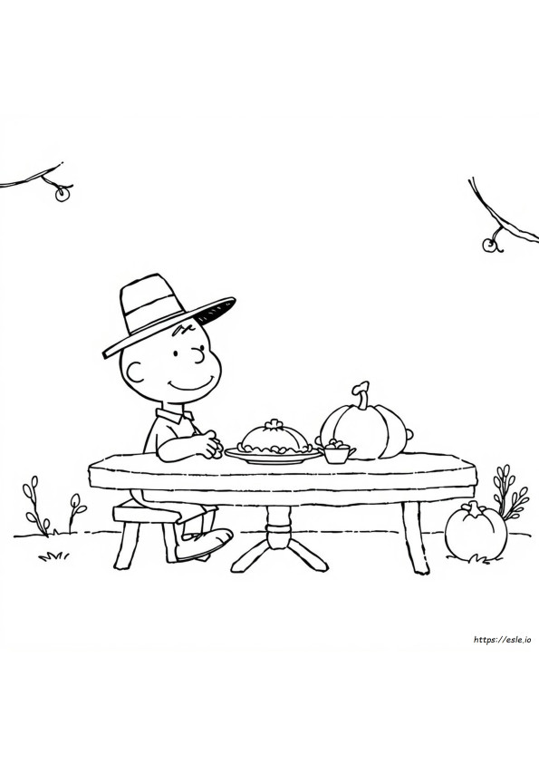 Charlie Brown Thanksgiving Coloring Sheets